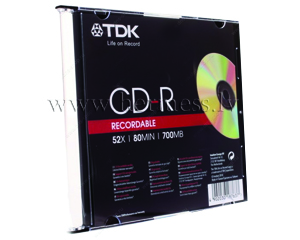 CD-R 700MB/52x, Slim 1gab